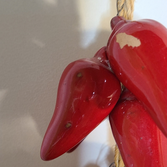 Vintage String of Chili Peppers - Picture 7 of 8